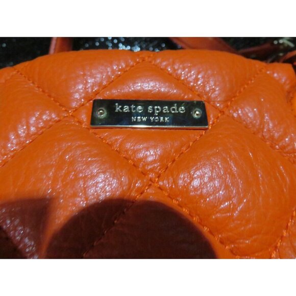 Kate Spade Gold Coast Maryanne Coral Quilted Leather Chain Strap Handbag *FLAW* - Picture 14 of 15